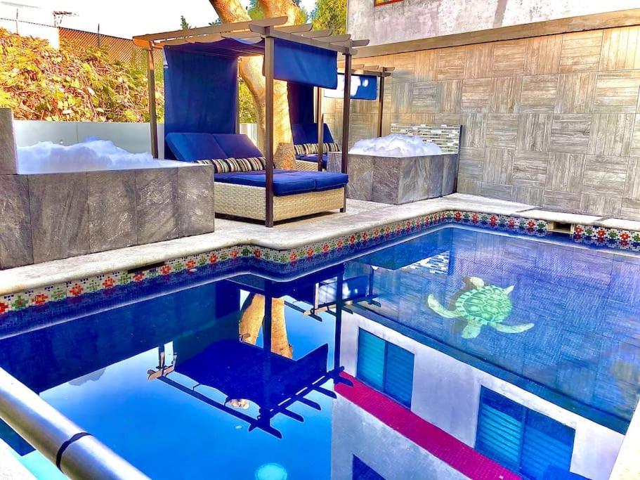 Loft Arte Y Diseno, Terraza, Asador, 3 Pantallas "Cuernavaca Somos El Unico Airbn Que Te Ofrece 2 Exclusivos Jacuzzis Profesionales Con Agua Caliente Y Sistema De Hidromasaje, Tipo Spa" Fraccionamiento Vigilancia 24 Horas Daire Dış mekan fotoğraf